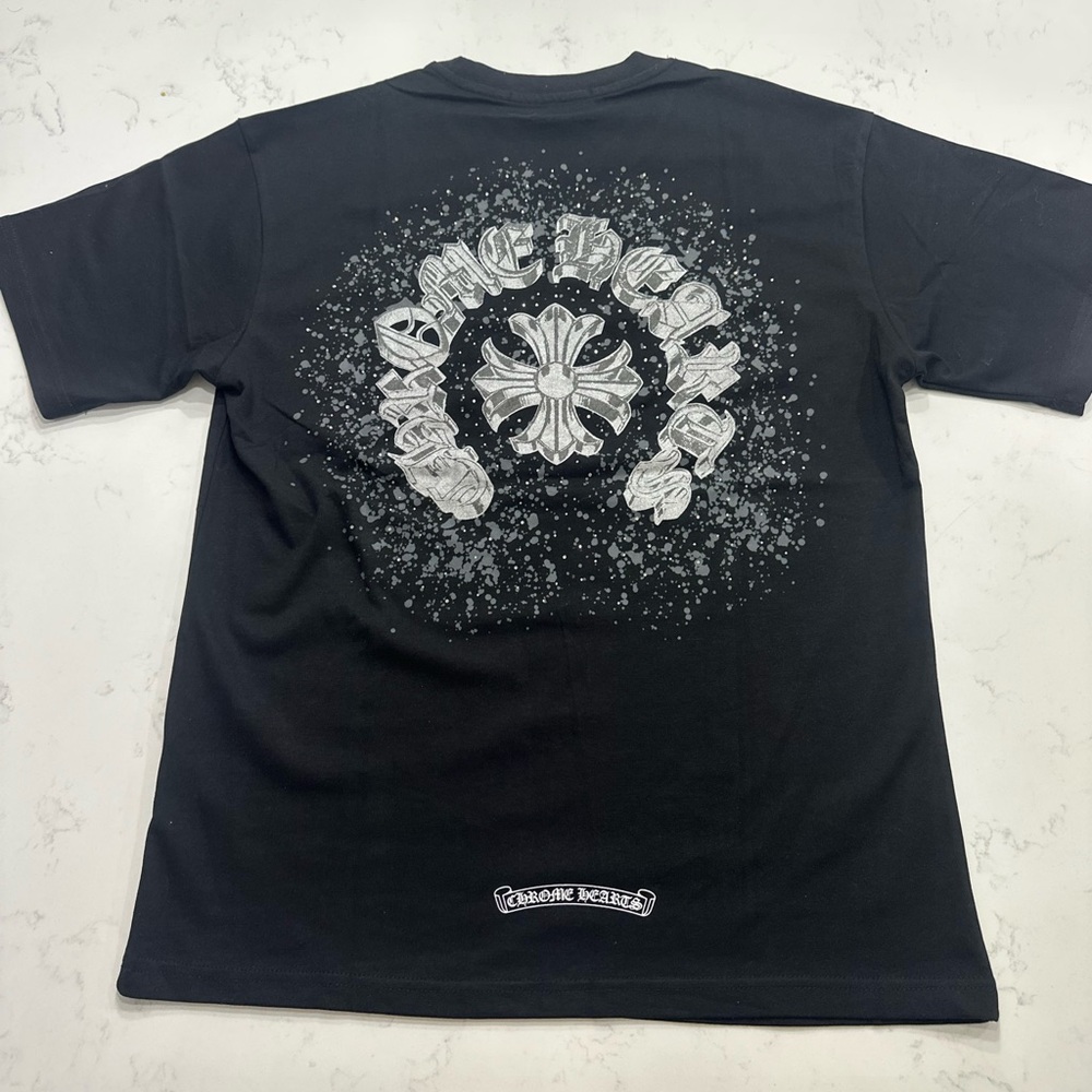 Chrome Hearts | Shirts | Chrome Heart Rhinestone On Front And Back